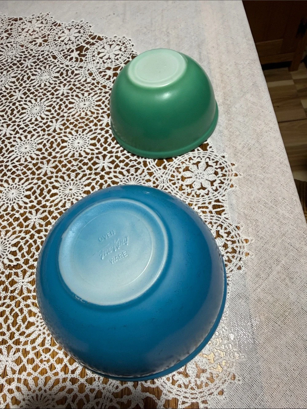 Vintage Fire king Primary Mixing bowls set
